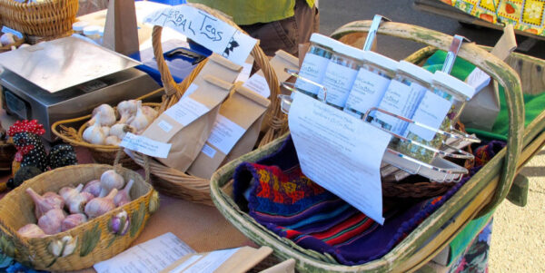 Purchasing: baskets full of products
