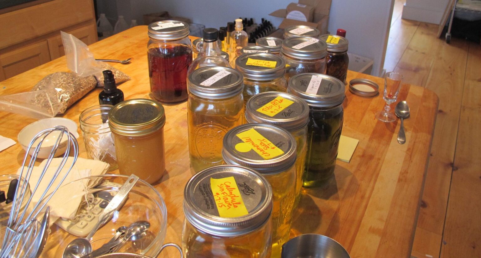 Creating products at Foster Farm Botanicals, Vermont