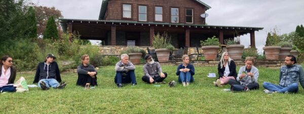 gaia circle gathering during SHI Appalachia Learning Journey