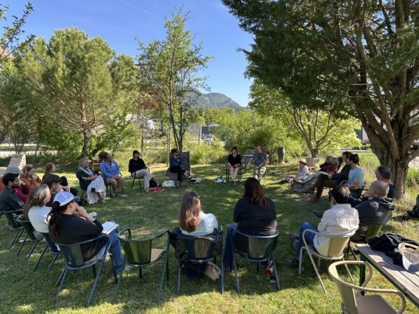 Sharing reflections in circles is a key practice of SHI Learning Journeys.